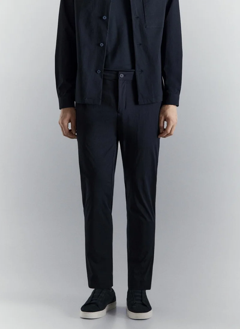 مانجو مان Slim-fit water-repellent trousers